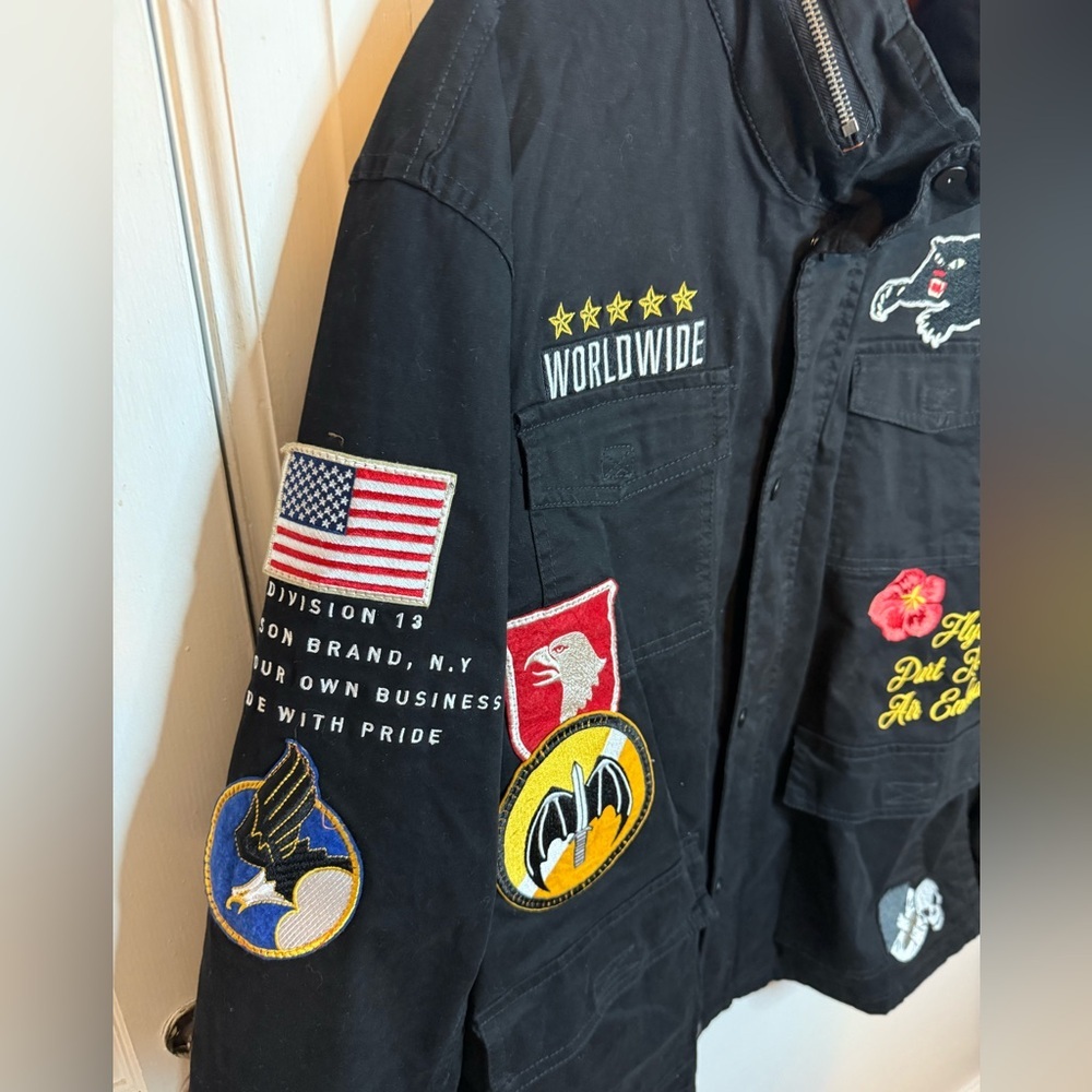 Reason Patchwork Eclectic Utility Jacket - image 3